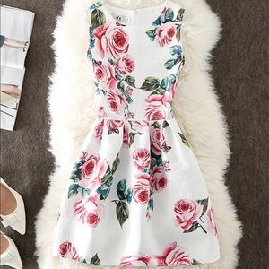 White floral dress